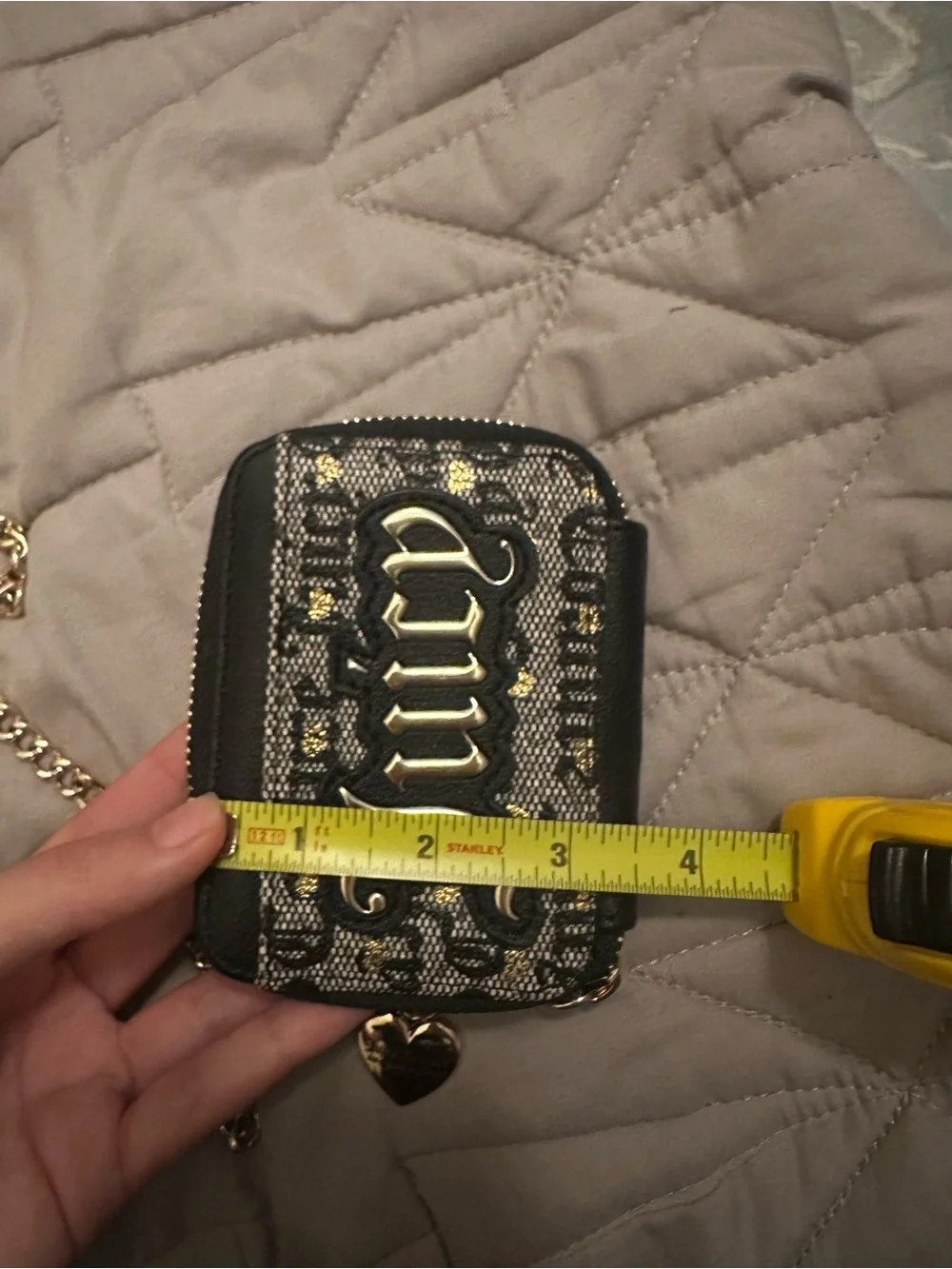 Juicy Couture Black and Gold Wallet